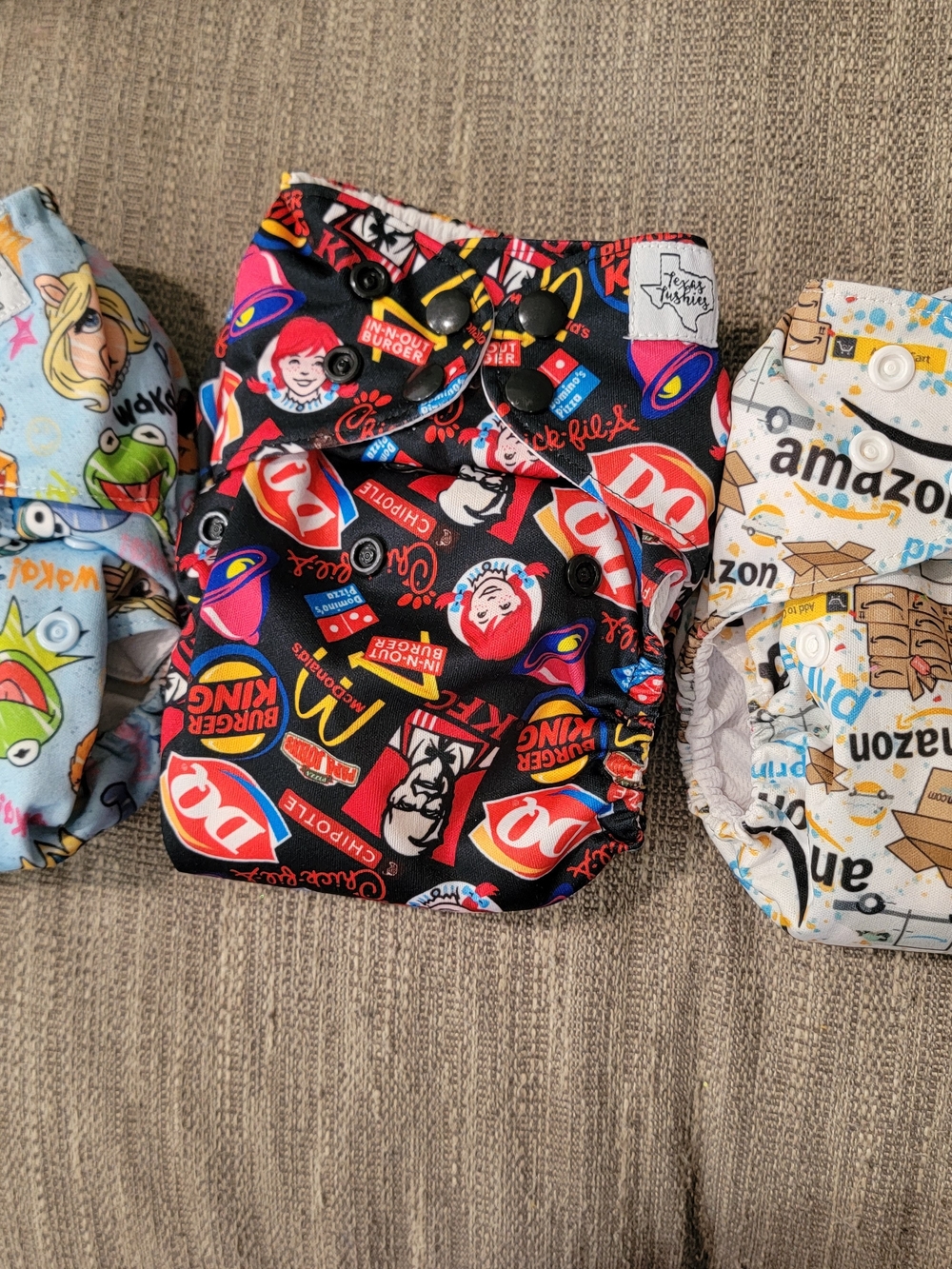 Texas Tushies Pocket Style Cloth Diapers With Inserts